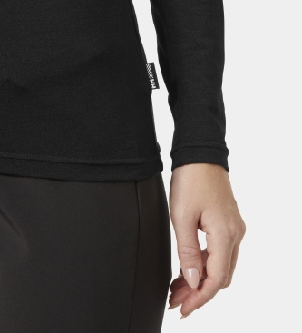 Helly Hansen Majica z visokim ovratnikom HH Durawool črna