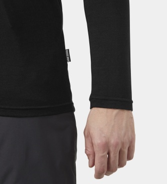Helly Hansen HH Durawool Long Sleeve Henley Shirt Black
