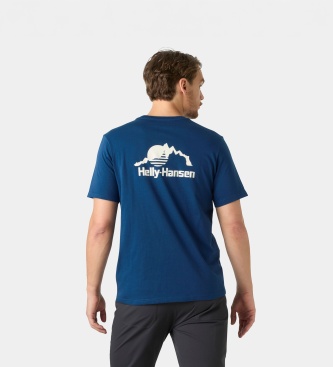 Helly Hansen T-shirt Nord Graphic blå