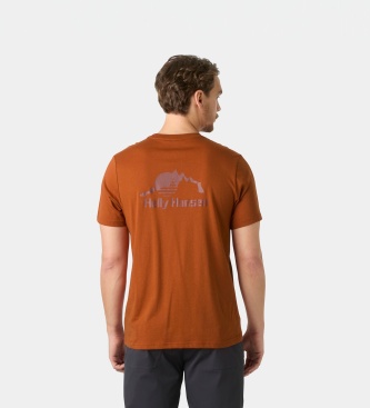 Helly Hansen Nord Graphic T-shirt orange