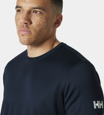 Helly Hansen HH Tech 2.0 navy blue long-sleeve technical t-shirt