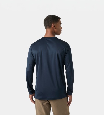 Helly Hansen HH Tech 2.0 navy blue long-sleeve technical t-shirt