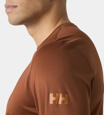 Helly Hansen HH Tech 2.0 orange long-sleeve technical t-shirt