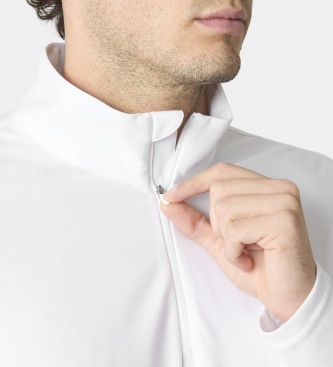 Helly Hansen HH Tech 2.0 white half-zip technical t-shirt