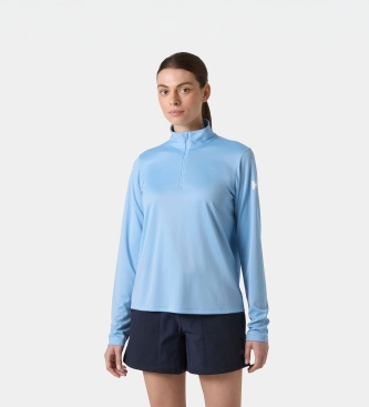 Helly Hansen HH Tech teknisk T-shirt med kort lynlås blå