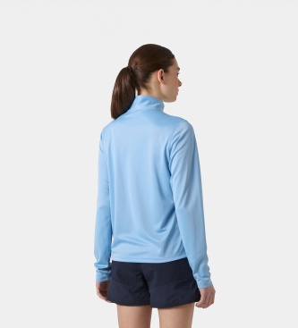 Helly Hansen HH Tech teknisk T-shirt med kort lynlås blå