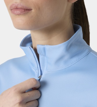 Helly Hansen HH Tech teknisk T-shirt med kort lynlås blå