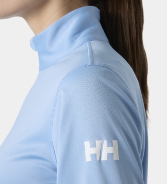 Helly Hansen HH Tech teknisk T-shirt med kort lynlås blå