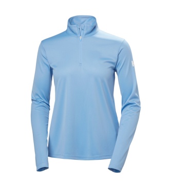Helly Hansen HH Tech teknisk T-shirt med kort lynlås blå