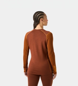 Helly Hansen Termo majica Lifa Merino Midweight Graphic rjava