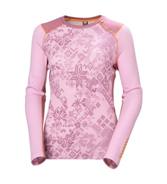Helly Hansen Termo majica Lifa Merino Midweight Graphic roza