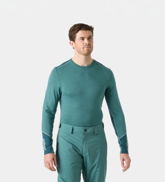 Helly Hansen Lifa Merino Midweight Thermal Shirt green