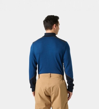 Helly Hansen Lifa Merino Midweight half-zip thermal shirt blue