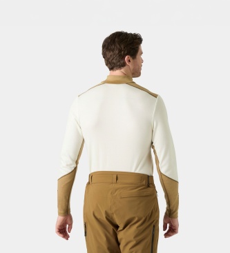 Helly Hansen Lifa Merino Midweight half-zip thermal shirt, off-white