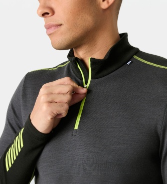 Helly Hansen Lifa Merino Midweight Half Zip Thermal Shirt grey