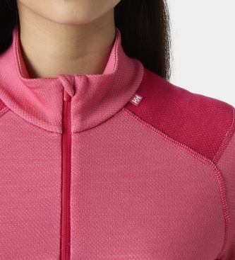 Helly Hansen Termo majica s polovično zadrgo Lifa Merino Midweight roza