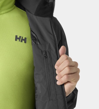 Helly Hansen Grey HP Racing Lifaloft Bomber Jacket