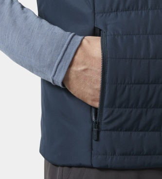 Helly Hansen Chaleco aislante Crew Insulator azul marino
