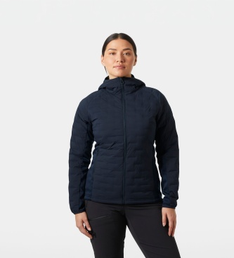 Helly Hansen Mornarsko modra izolirana jakna s kapuco HP Hybrid Stretch
