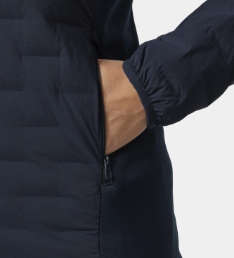 Helly Hansen Mornarsko modra izolirana jakna s kapuco HP Hybrid Stretch