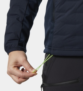 Helly Hansen Mornarsko modra izolirana jakna s kapuco HP Hybrid Stretch