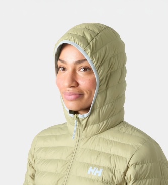 Helly Hansen Sirdal lång isolerande jacka med huva i grönt