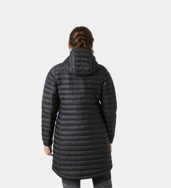 Helly Hansen Sirdal lång isolerad jacka med huva svart