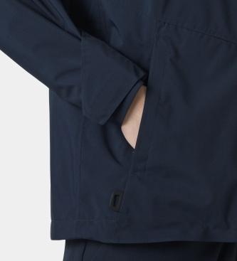 Helly Hansen Jakna s kapuco HP Racing Lifaloft temno modra