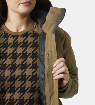 Helly Hansen Giacca da sci Nora Short Puffy marrone