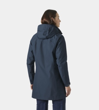 Helly Hansen Giacca impermeabile lunga Aden blu navy