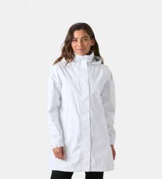 Helly Hansen Giacca impermeabile lunga Aden bianca