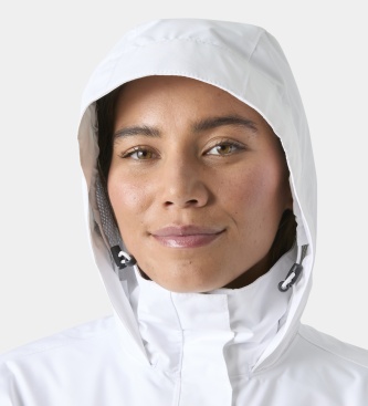 Helly Hansen Giacca impermeabile lunga Aden bianca