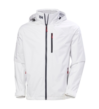 Helly Hansen Crew Hooded 2.0 seglarjacka vit