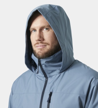 Helly Hansen Segeljacke Crew Hooded Midlayer 2.0 blau