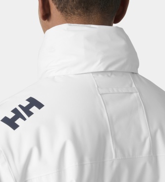 Helly Hansen Crew Hooded Midlayer 2.0 seglarjacka vit