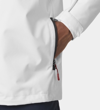 Helly Hansen Crew Hooded Midlayer 2.0 seglarjacka vit