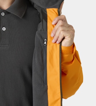 Helly Hansen Crew Hooded Midlayer 2.0 seglarjacka orange