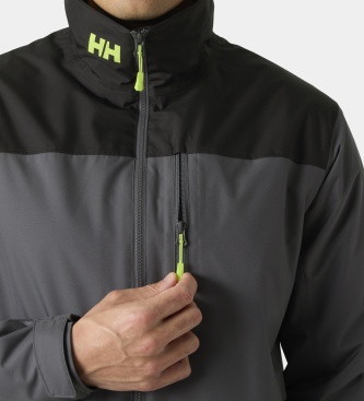 Helly Hansen Crew Midlayer 2.0 seglarjacka grå