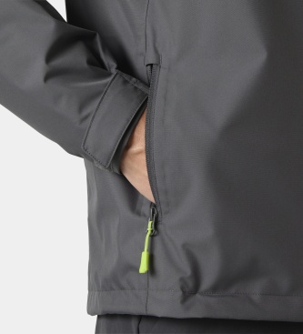 Helly Hansen Crew Midlayer 2.0 seglarjacka grå