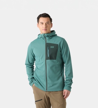 Helly Hansen Giacca in pile con cappuccio Versalite verde