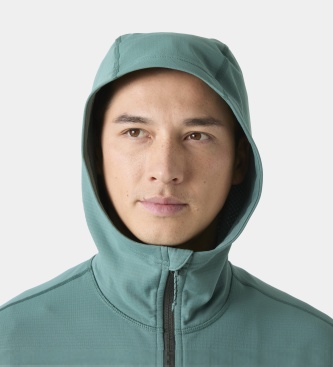 Helly Hansen Giacca in pile con cappuccio Versalite verde