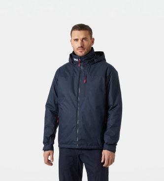 Helly Hansen Crew Hooded fleecejacka marinblå