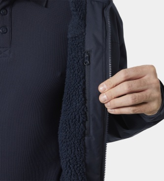 Helly Hansen Crew Hooded fleecejacka marinblå