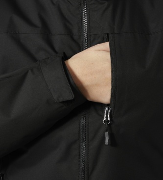 Helly Hansen Črna flisovska jakna s kapuco Crew Hooded