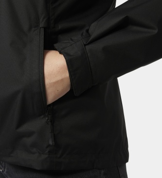 Helly Hansen Črna flisovska jakna s kapuco Crew Hooded