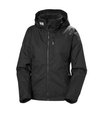 Helly Hansen Črna flisovska jakna s kapuco Crew Hooded