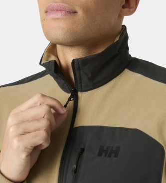 Helly Hansen Beige Daybreaker Block fleece jacket