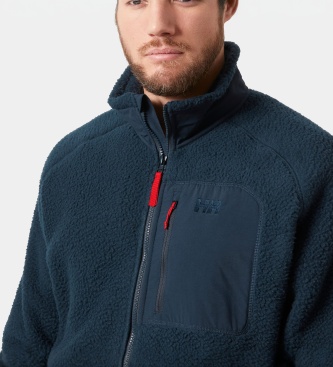 Helly Hansen Panorama Pile Block navy blue fleece jacket