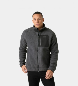 Helly Hansen Panorama Pile Block grey fleece jacket