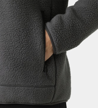 Helly Hansen Panorama Pile Block grey fleece jacket